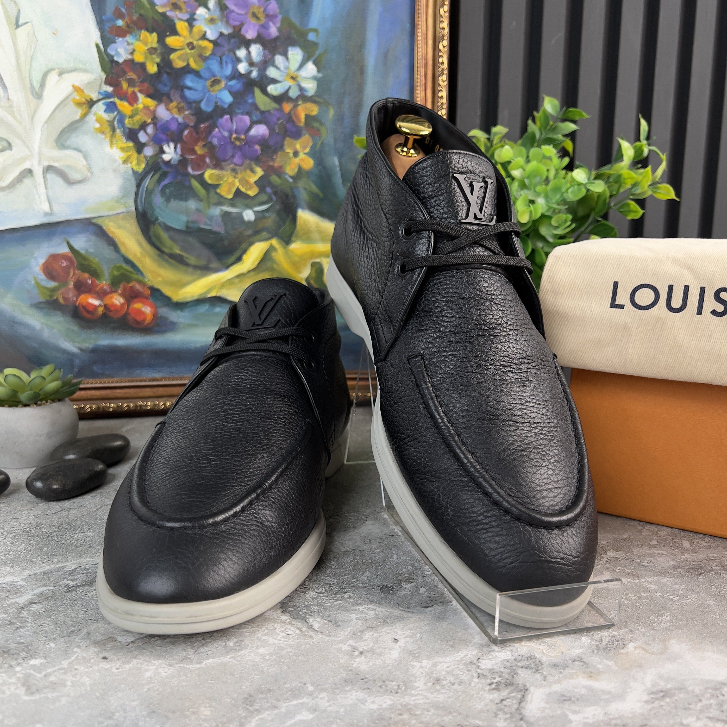 Louis Vuitton Louis Vuitton Estate High Derbies Grain Leather Loro Piana Size US 9 / EU 42 - 2 Thumbnail