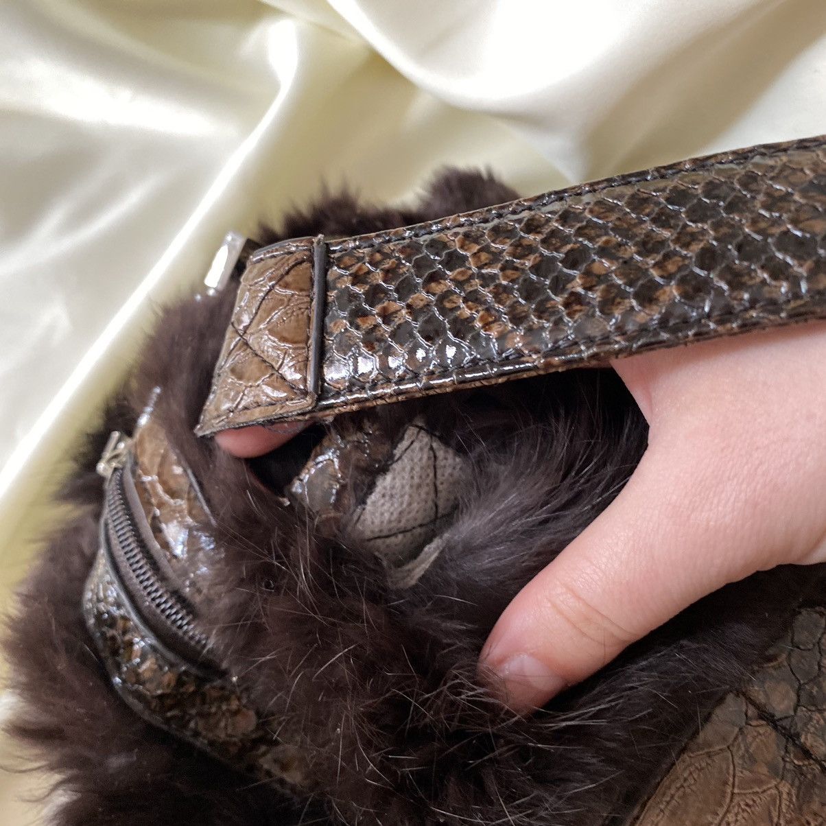 Vintage Vintage faux fur brown shoulder bag Size ONE SIZE - 9 Thumbnail