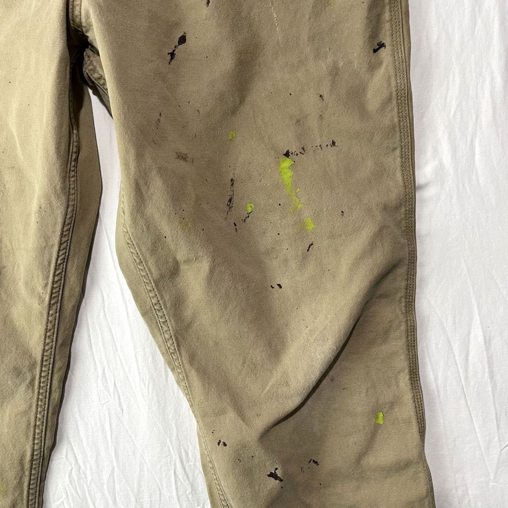 Carhartt Carhartt Pants Mens 38x30 Rugged Flex Relaxed Fit Canvas Paint Splattered Work Shirt Size US 38 / EU 54 - 7 Thumbnail