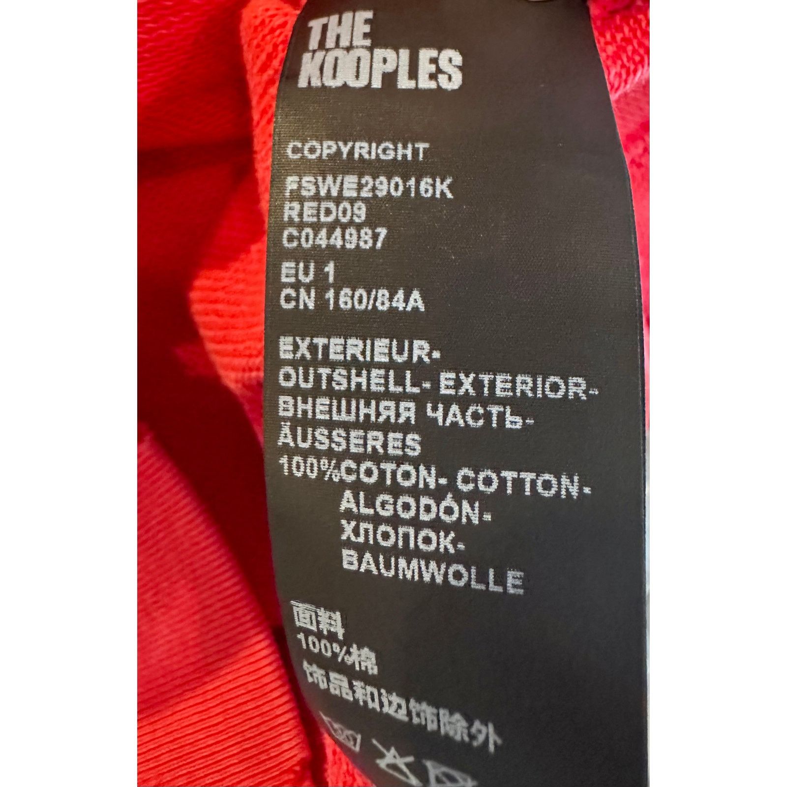 The Kooples The Kooples Text-Appliqué Zip-Through Cotton-Jersey Hoodie 4 Size S / US 4 / IT 40 - 21 Thumbnail