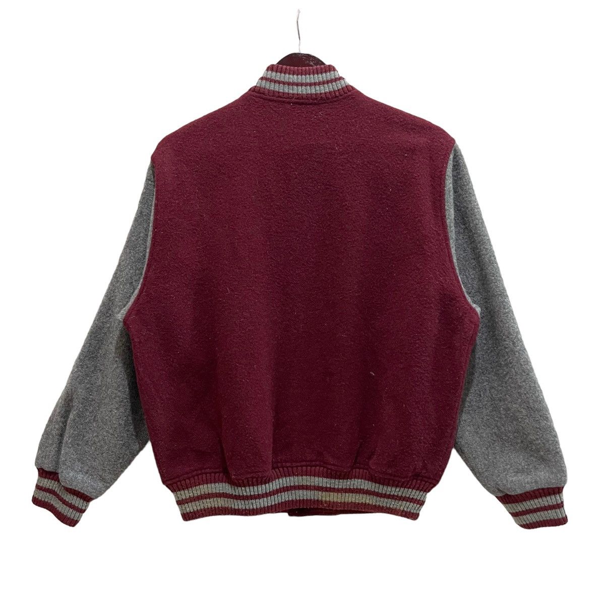 McGregor × Vintage Vintage 90s McGregor Plaid Snap Button Wool Varsity Jacket Size US M / EU 48-50 / 2 - 8 Thumbnail