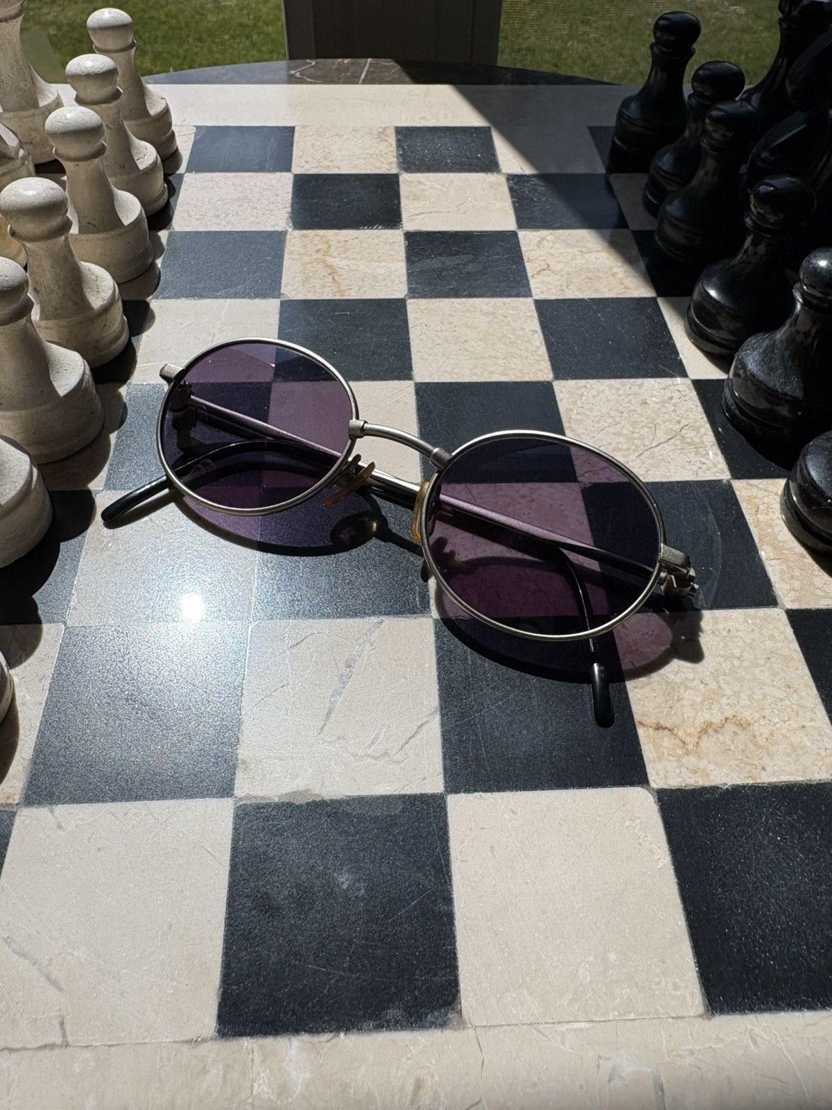 Yohji Yamamoto Yohji Yamamoto 52-4101 Vintage 90s Metal Round