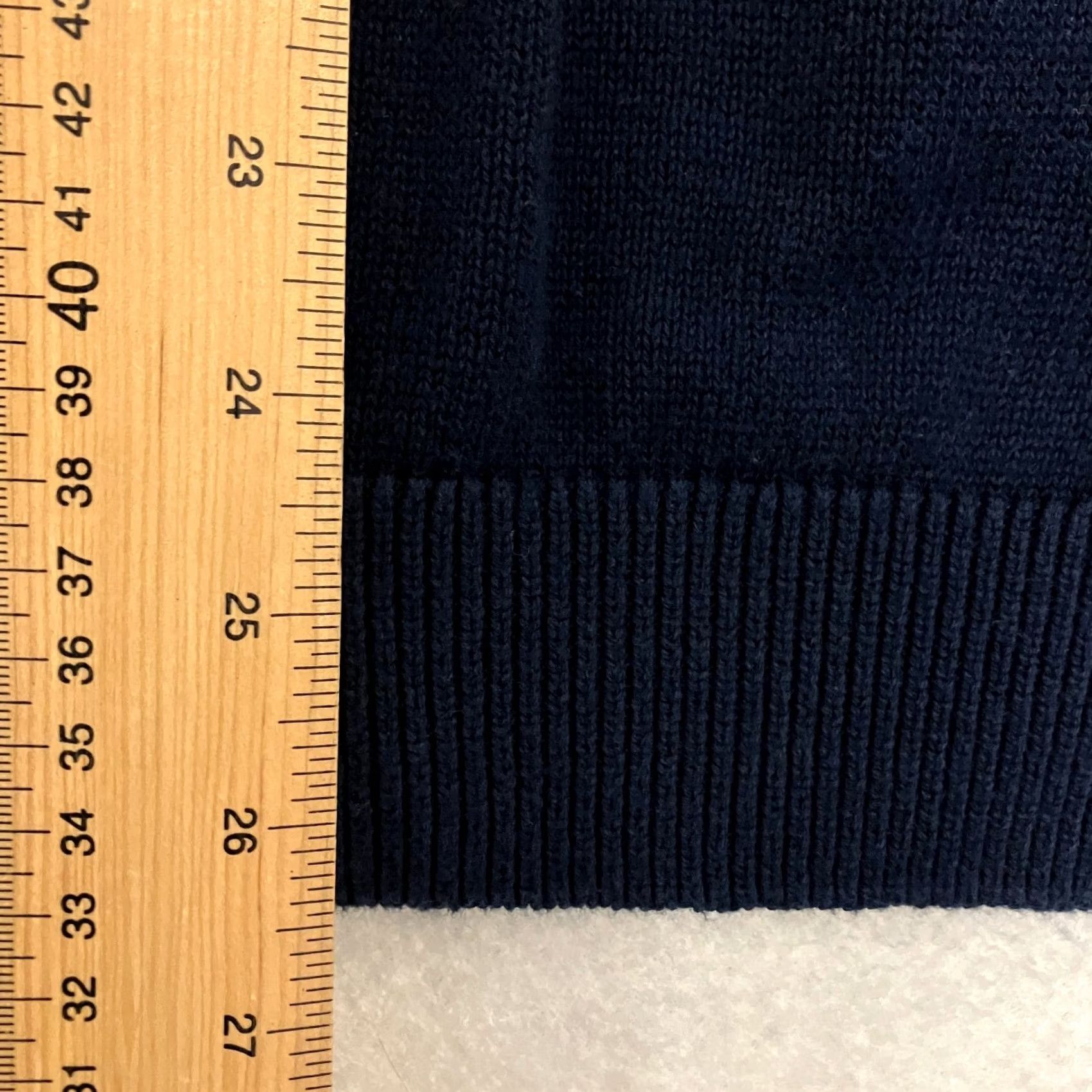 Chaps Chaps Sweater Mens Medium Navy Button Up Cardigan Textured Knit Cotton Size US M / EU 48-50 / 2 - 7 Thumbnail