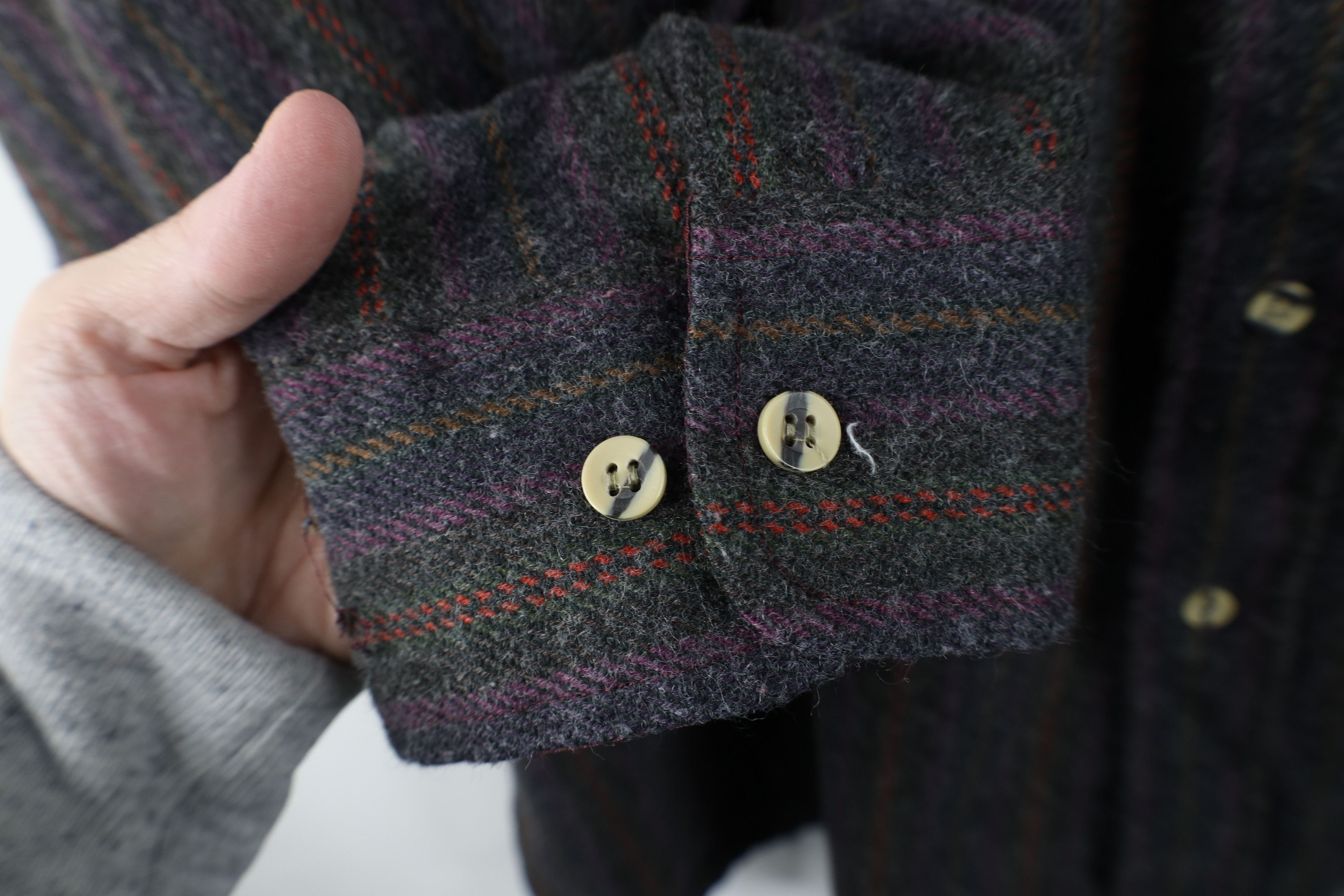Vintage Vintage 80s 90s Streetwear Flannel Knit Striped Button Shirt Size US XXL / EU 58 / 5 - 4 Thumbnail
