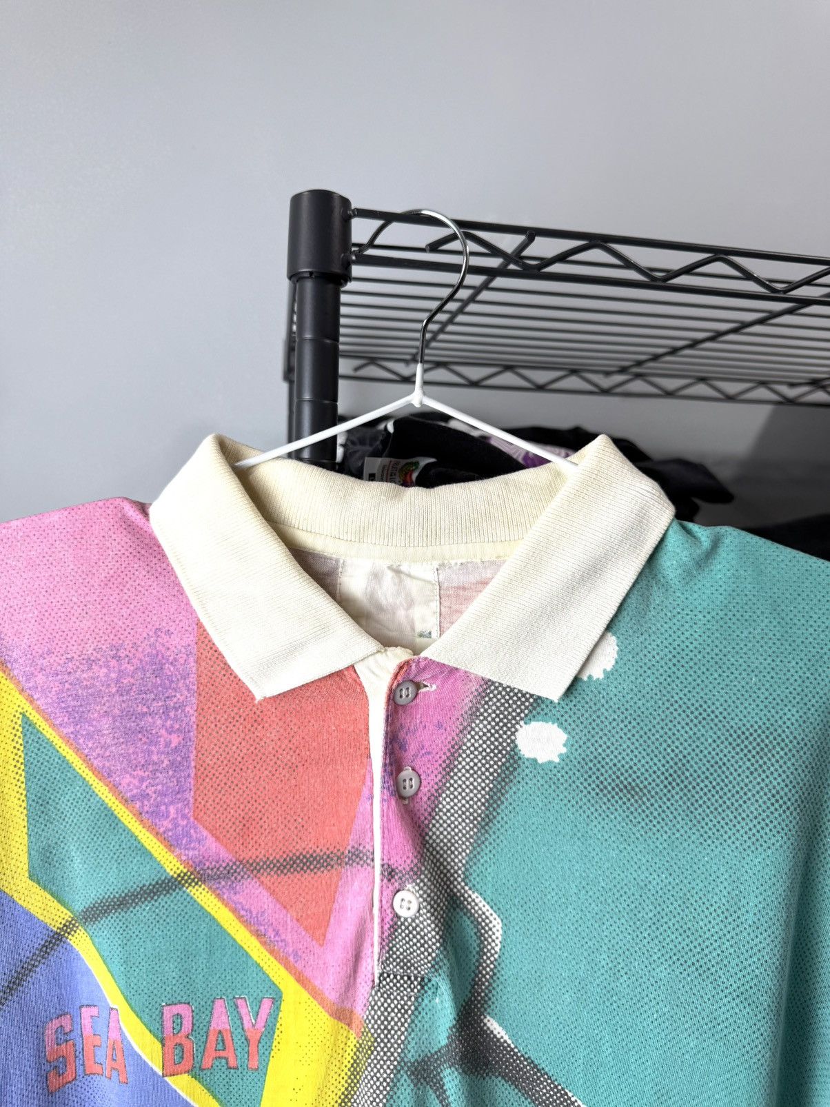 Vintage Vintage 1990’s Sea Bay Surf All Over Print T Shirt American Size US L / EU 52-54 / 3 - 5 Thumbnail