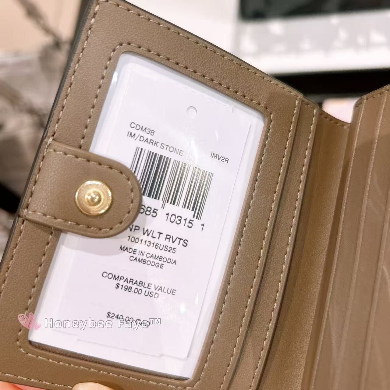 Coach Snap Wallet With Rivets CDM38 Size ONE SIZE - 4 Thumbnail