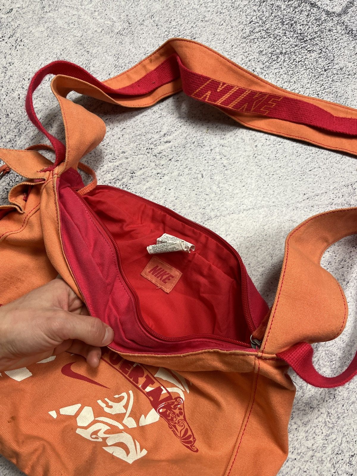 Nike Nike Vintage 00’s Y2k Shoulder Sling Bag Swoosh Hype Rare Size ONE SIZE - 9 Thumbnail