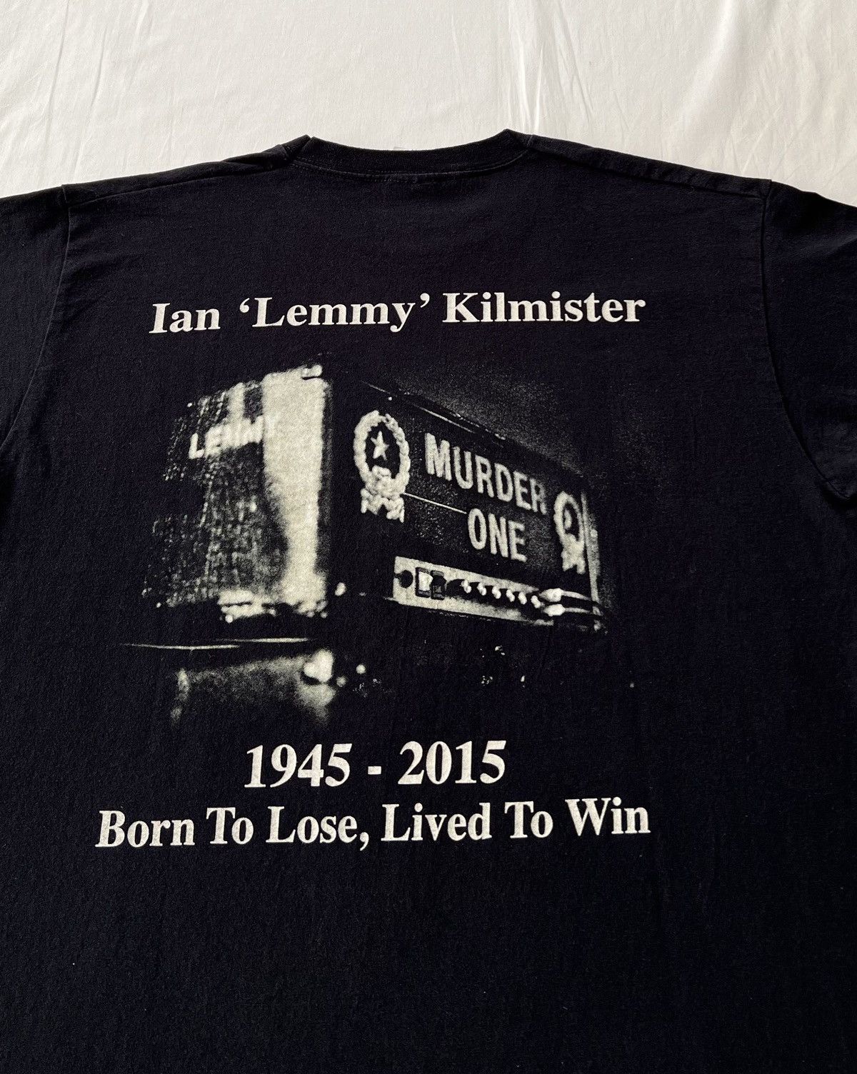 Band Tees Vintage 2016 Motorhead Lemmy Kilmister Band Black T-shirt Size US M / EU 48-50 / 2 - 12 Thumbnail