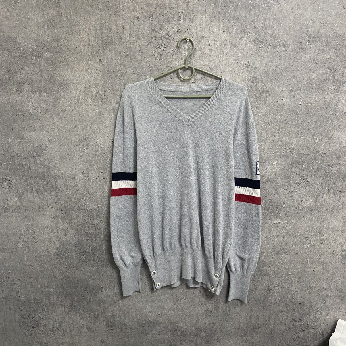 Vintage Moncler Sweater Jumper Cardigan Grey