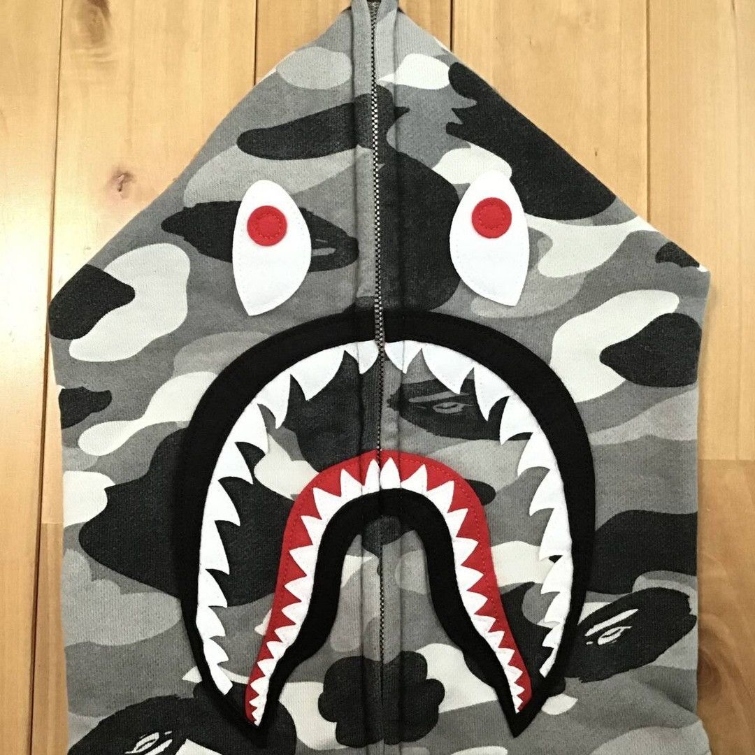 Bape 🔥NFS limited🔥 BAPE camo shark full zip hoodie a bathing ape Size US L / EU 52-54 / 3 - 3 Thumbnail