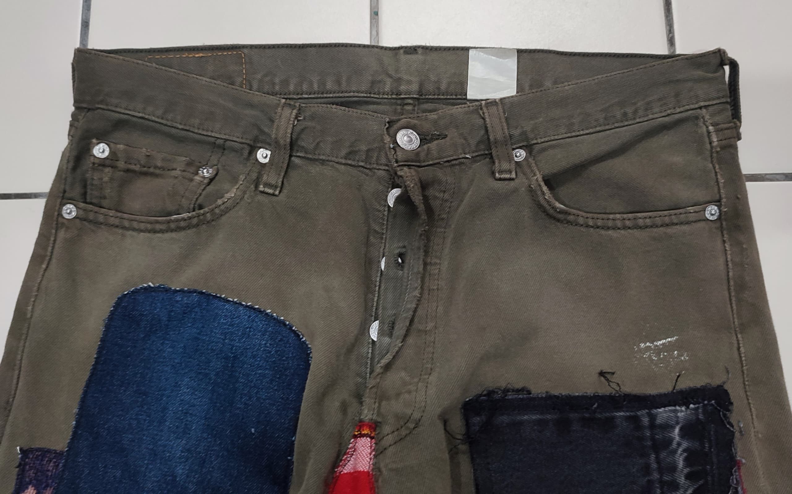 Levi's Vintage Clothing LEVIS'501 patcwork vintage distressed Size US 34 / EU 50 - 3 Thumbnail