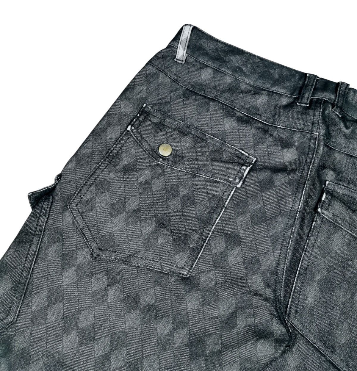 semanticdesign Semantic Design Multi Pocket All Printed Slim Cargo Pants Size US 31 - 8 Thumbnail