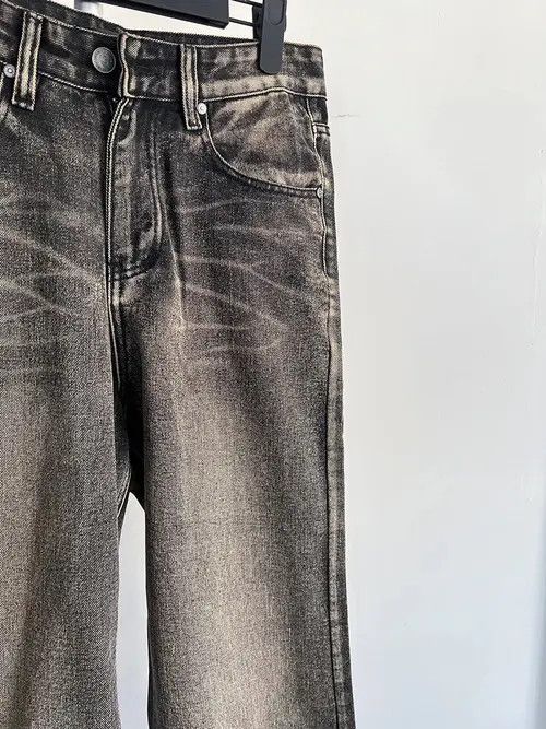 Jean distressed washed grunge flared jeans Size US 31 - 5 Thumbnail