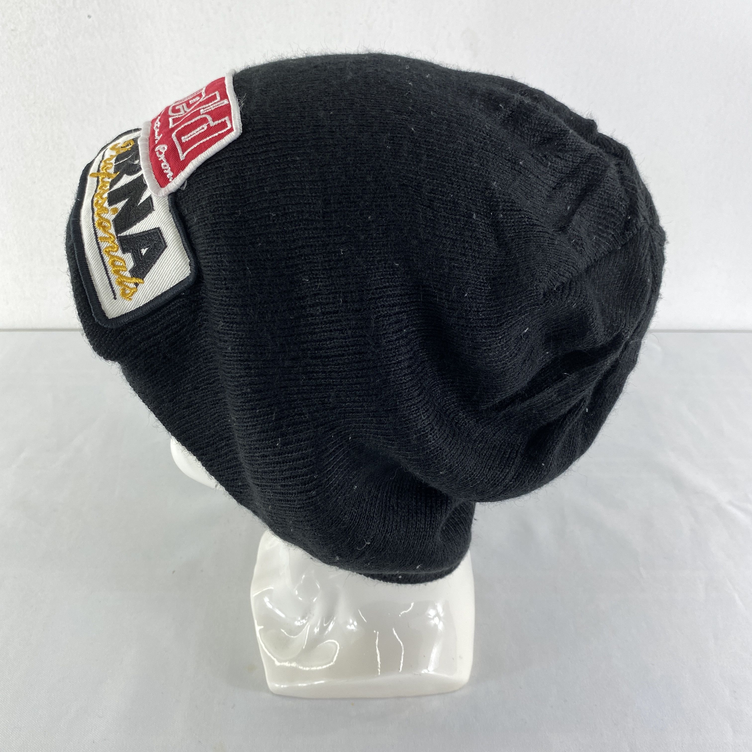 Japanese Brand Embroidery Patchwork Snow Cap Hat Beanie -BN494 Size ONE SIZE - 2 Thumbnail