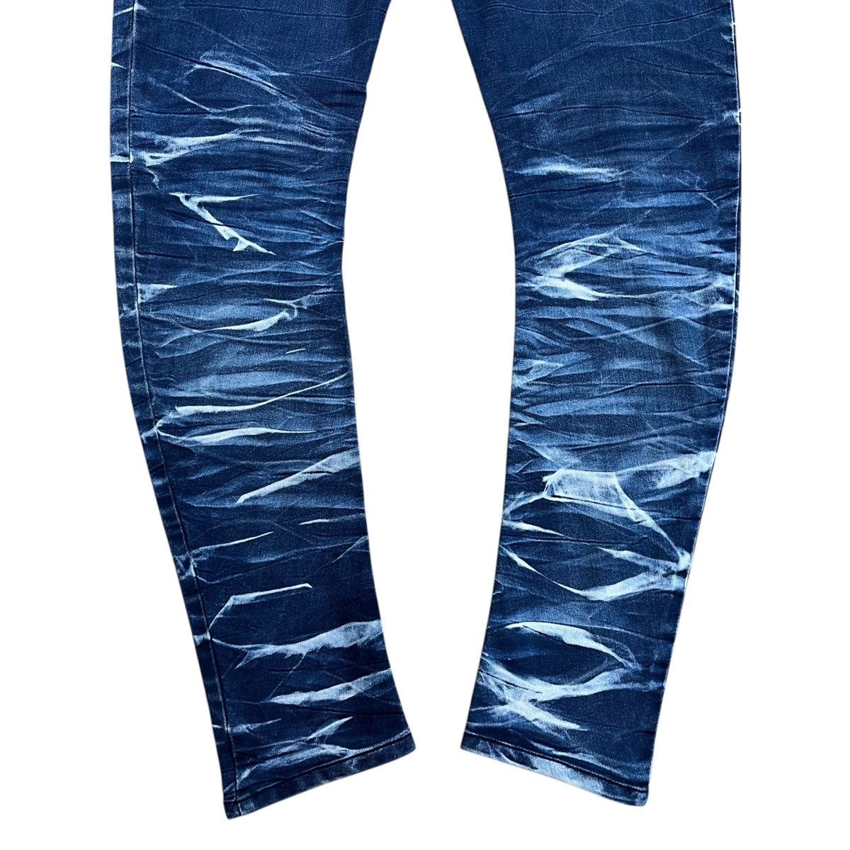 If Six Was Nine × Japanese Brand × semanticdesign 🇯🇵 Vintage Semantic Design Whiskered Faded Skinny Jeans Size US 29 - 8 Thumbnail