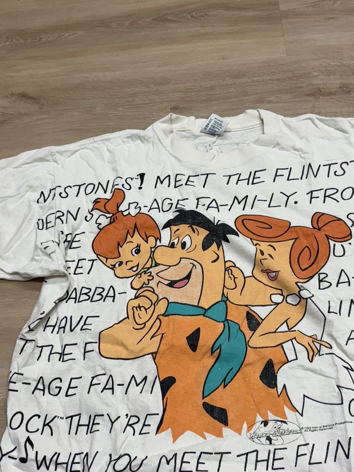 Cartoon Network Vintage Flintstones All Over Print Tee Size US L / EU 52-54 / 3 - 5 Thumbnail