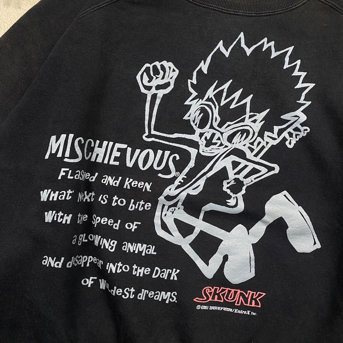 Japanese Brand × Vintage y2k HipHop Mischievous Skunk Boxy Crewneck Size US M / EU 48-50 / 2 - 2 Thumbnail