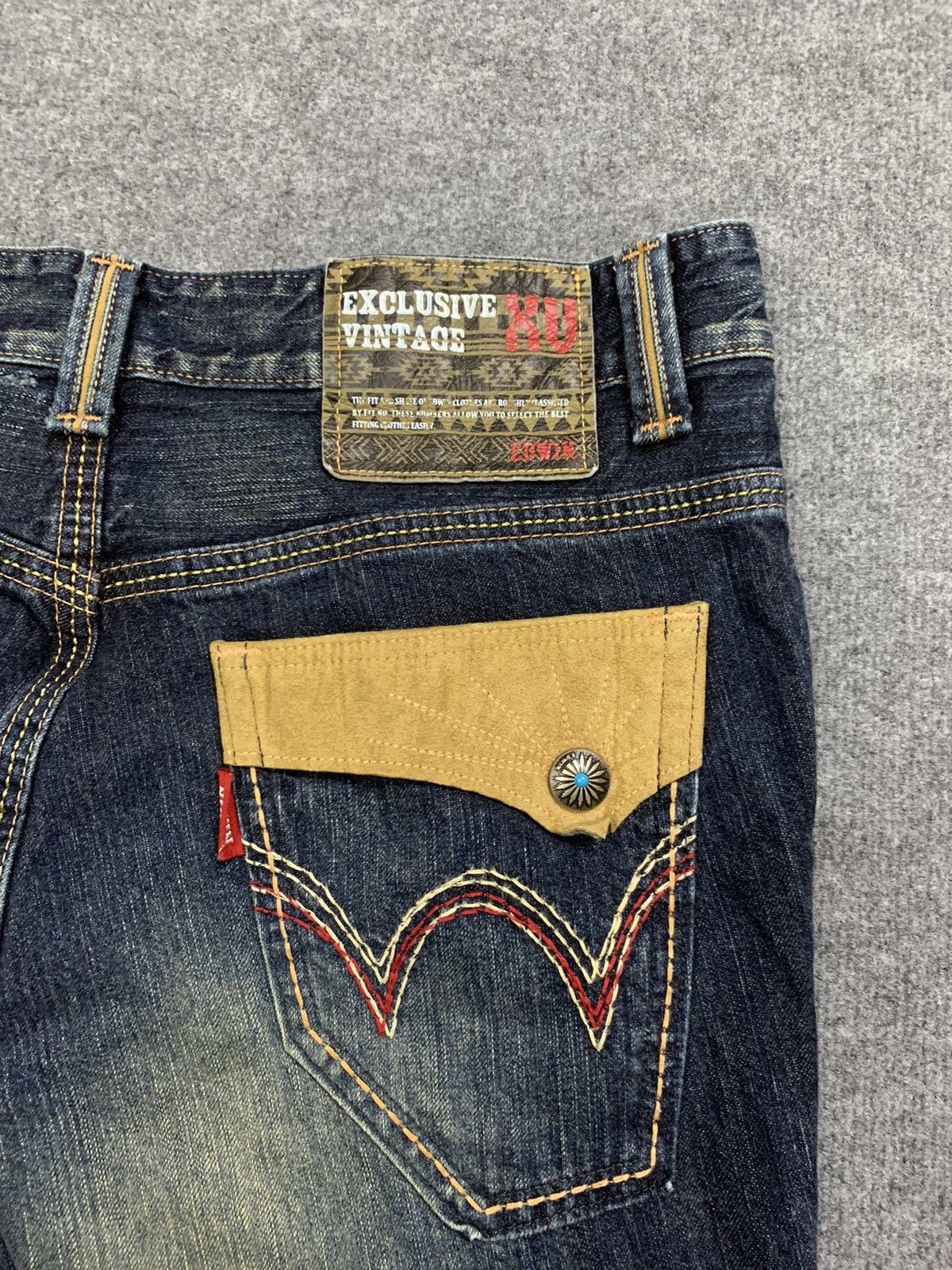 Edwin Edwin Vintage XV Flare Denim - Sun Faded Wash. Size US 38 / EU 54 - 4 Thumbnail