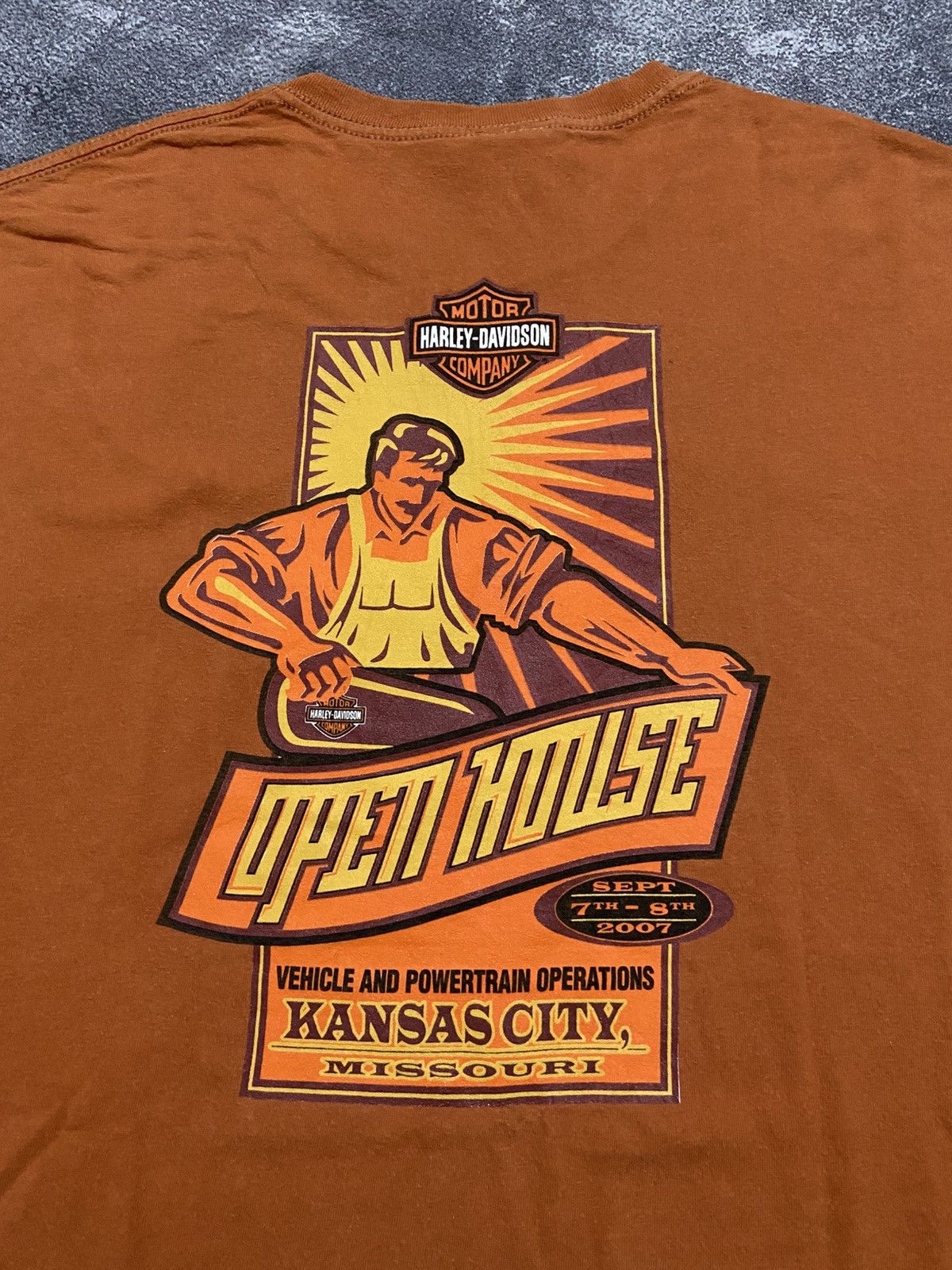 Harley Davidson Y2K Harley Davidson Motorcycles Open House Tee 2007 Size US XXL / EU 58 / 5 - 2 Thumbnail