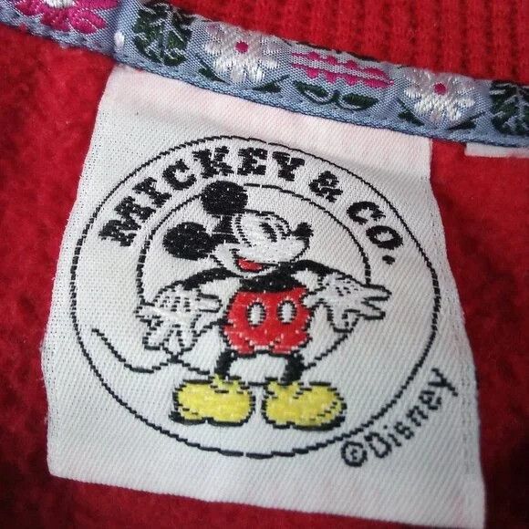 Mickey & Co. × Vintage Vintage Mickey & Co. Fleece Crewneck Sweatshirt Size US XL / EU 56 / 4 - 3 Thumbnail