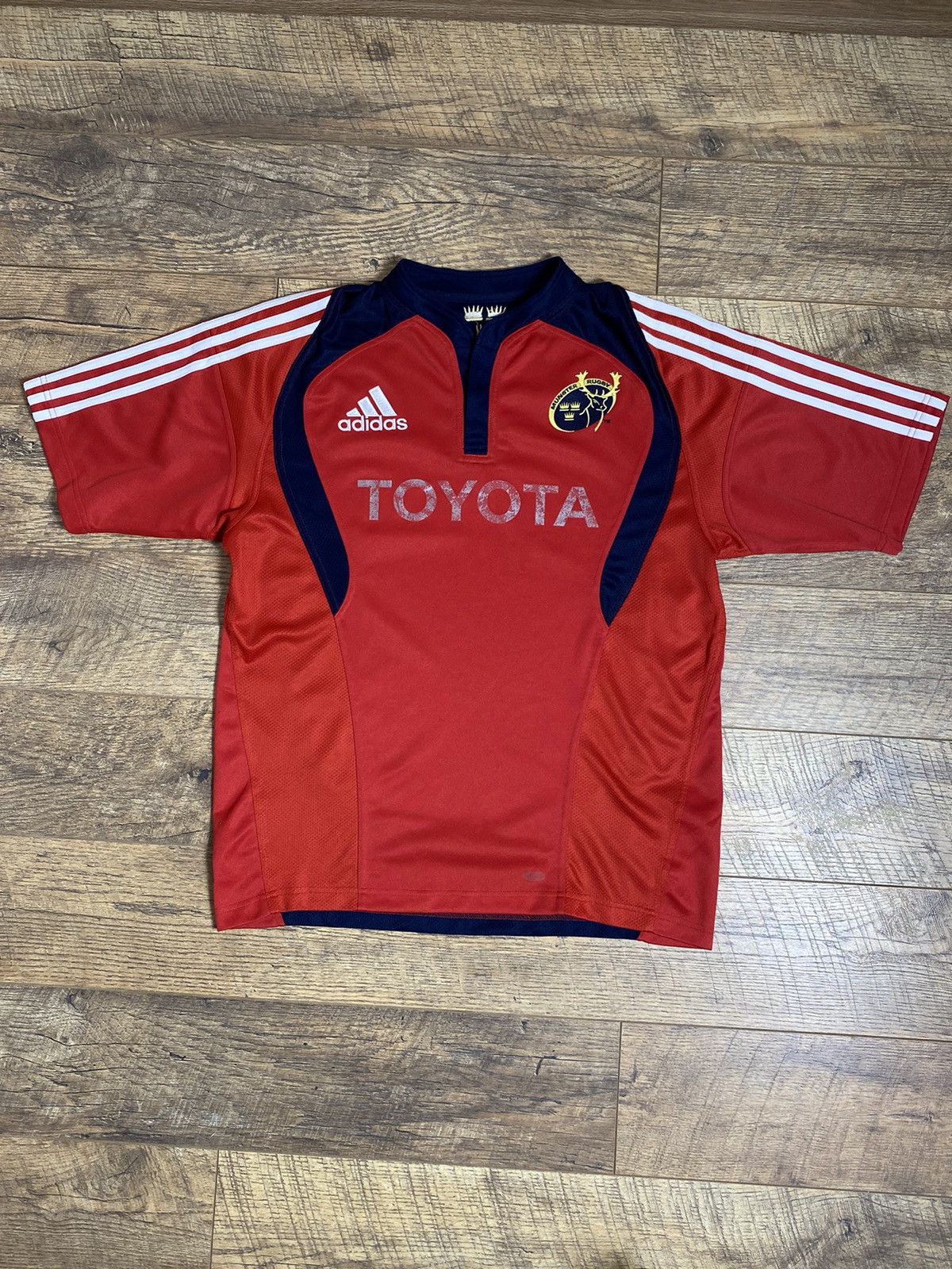 Adidas Adidas Munster Rugby Jersey Red Toyota Authentic Size US L / EU 52-54 / 3 - 1 Thumbnail