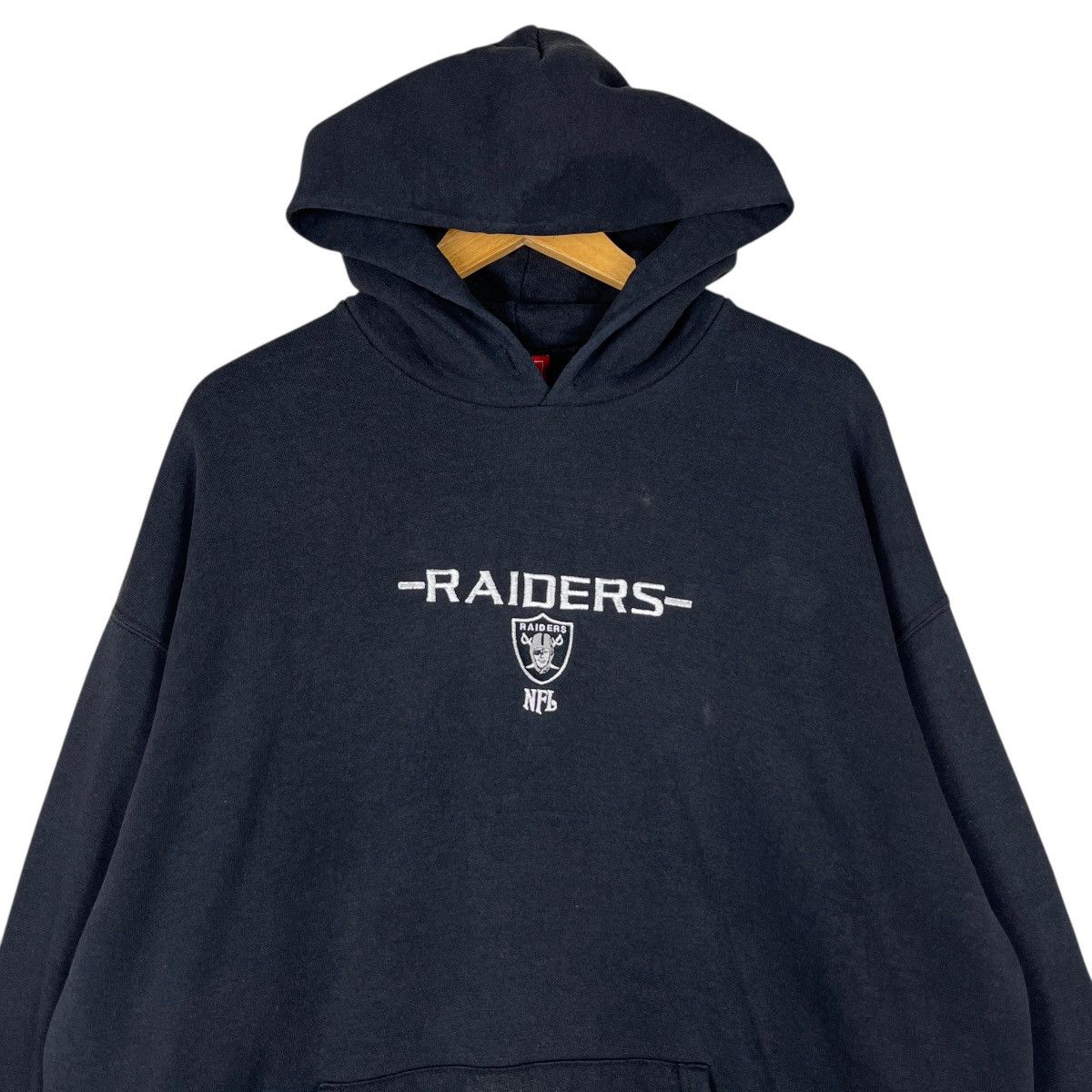NFL 🔥 Vintage Nfl Raiders Hoodies Size US XL / EU 56 / 4 - 2 Thumbnail