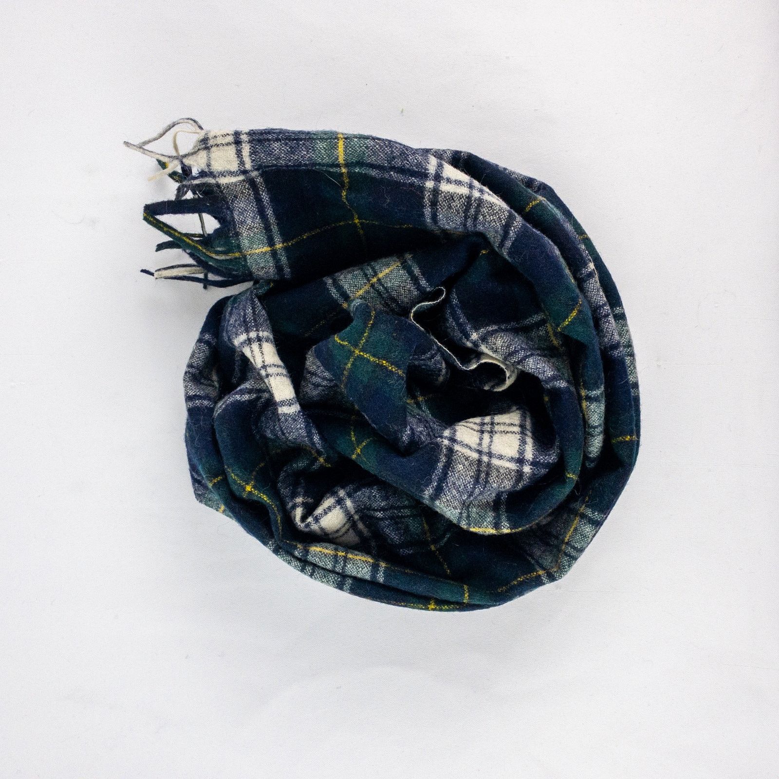 Pendleton Pendleton Vintage Blue White Plaid Scarf Unisex One Size Size ONE SIZE - 13 Thumbnail