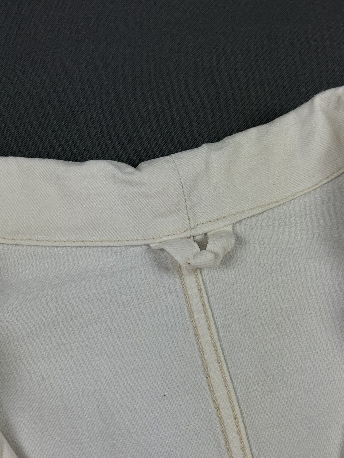 Vintage 70-80ʼs Vintage White Cotton Work Jacket Size US XL / EU 56 / 4 - 8 Thumbnail