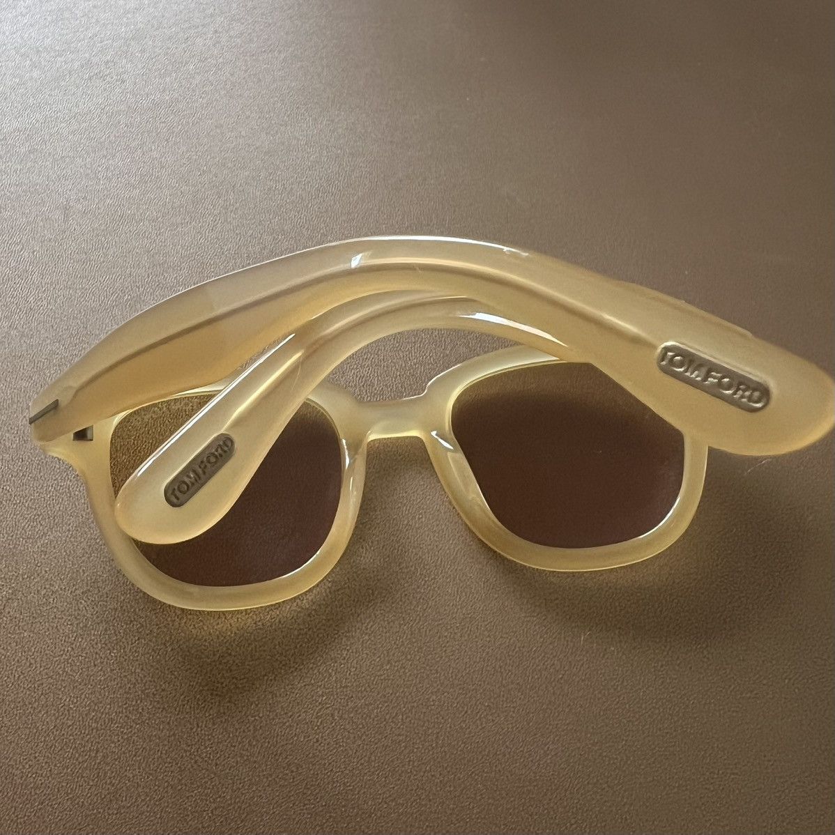 Tom Ford Tom Ford Garett Sunglasses - Pale Yellow Size ONE SIZE - 6 Thumbnail