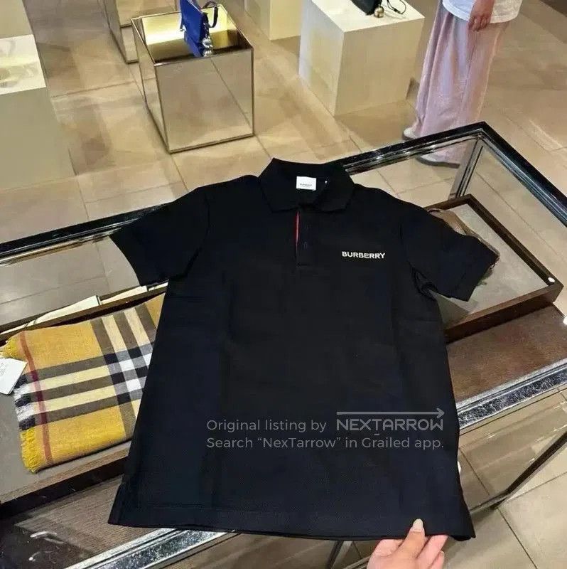Burberry Burberry Black Logo Short Sleeve Polo Shirt. Size US XL / EU 56 / 4 - 5 Thumbnail