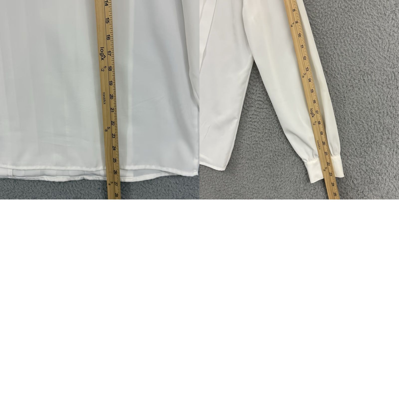 Vintage VINTAGE Laura Scott Shirt Women 12 Long Sleeve Collared Pleated Button Blouse 80s Classic White Shirts Size XL / US 12-14 / IT 48-50 - 9 Thumbnail
