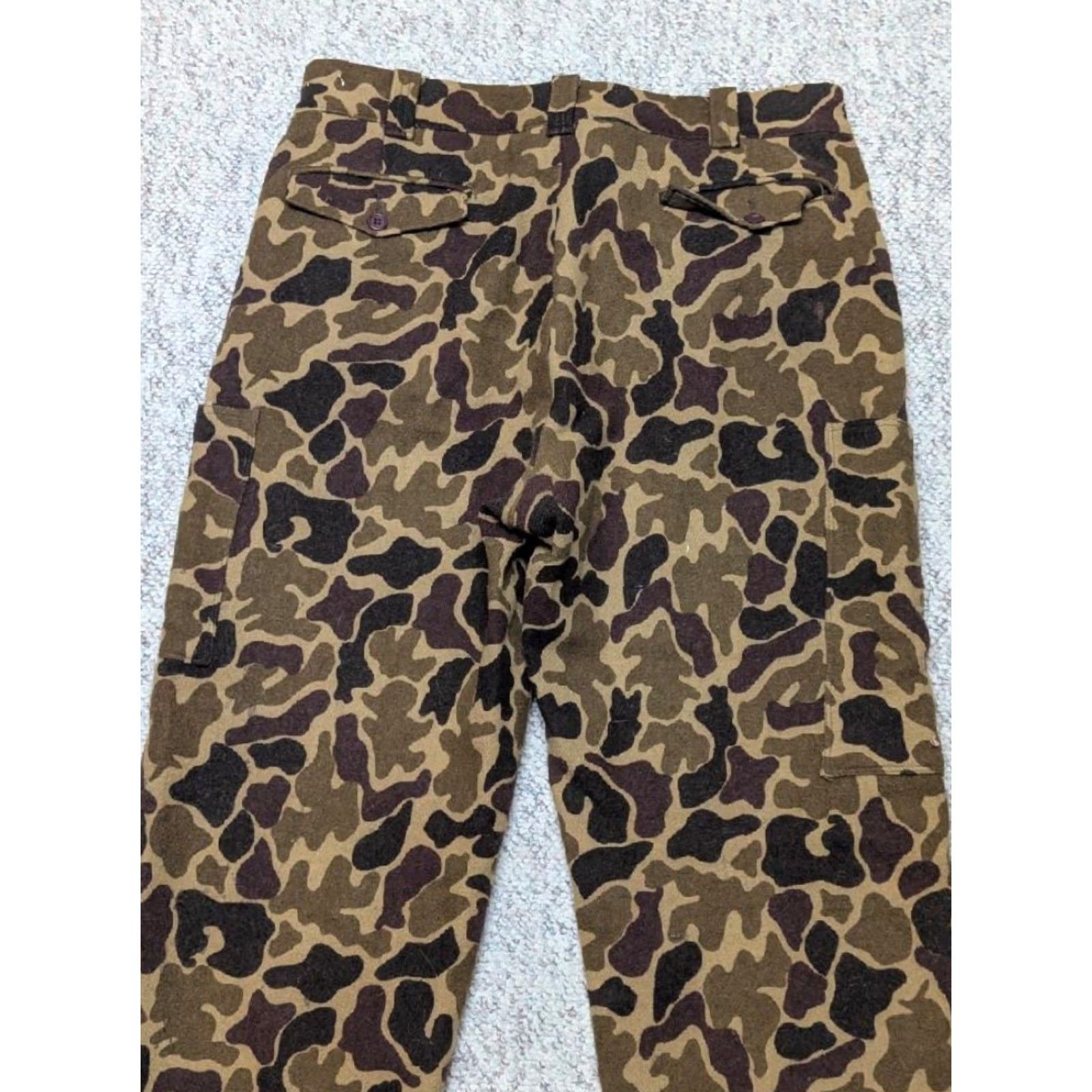 Vintage VINTAGE Woolrich Pants Hunting Men's Wool Cargo Camouflage USA Made 36x30 Brown 36x30 Wool Rugged Woolrich Hunting Pants Mens Camouflage USA Made 90s Size US 36 / EU 52 - 6 Thumbnail