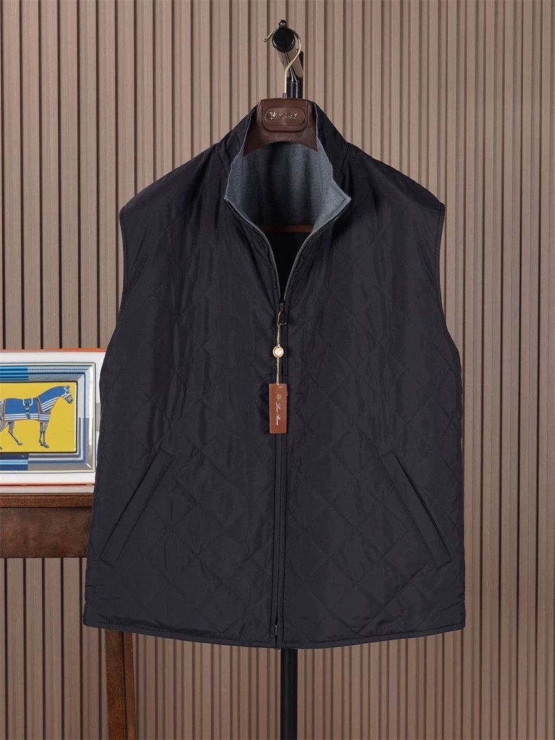 Loro Piana LORO PIANA Double-faced men's cotton vest with one side of Size US XL / EU 56 / 4 - 1 Thumbnail