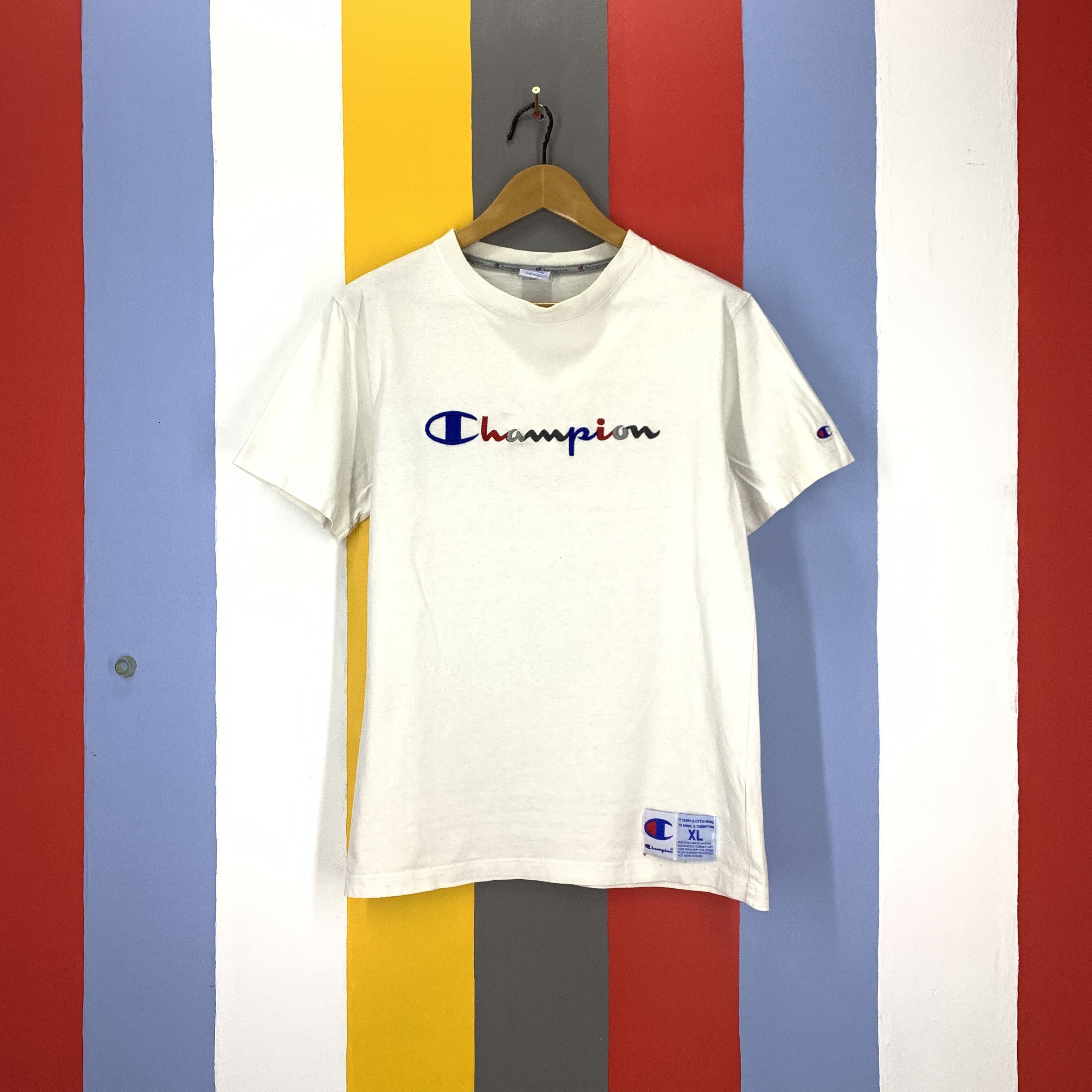 Champion CHAMPION Colourful Spellout T Shirt #1798/07 Size US M / EU 48-50 / 2 - 1 Thumbnail