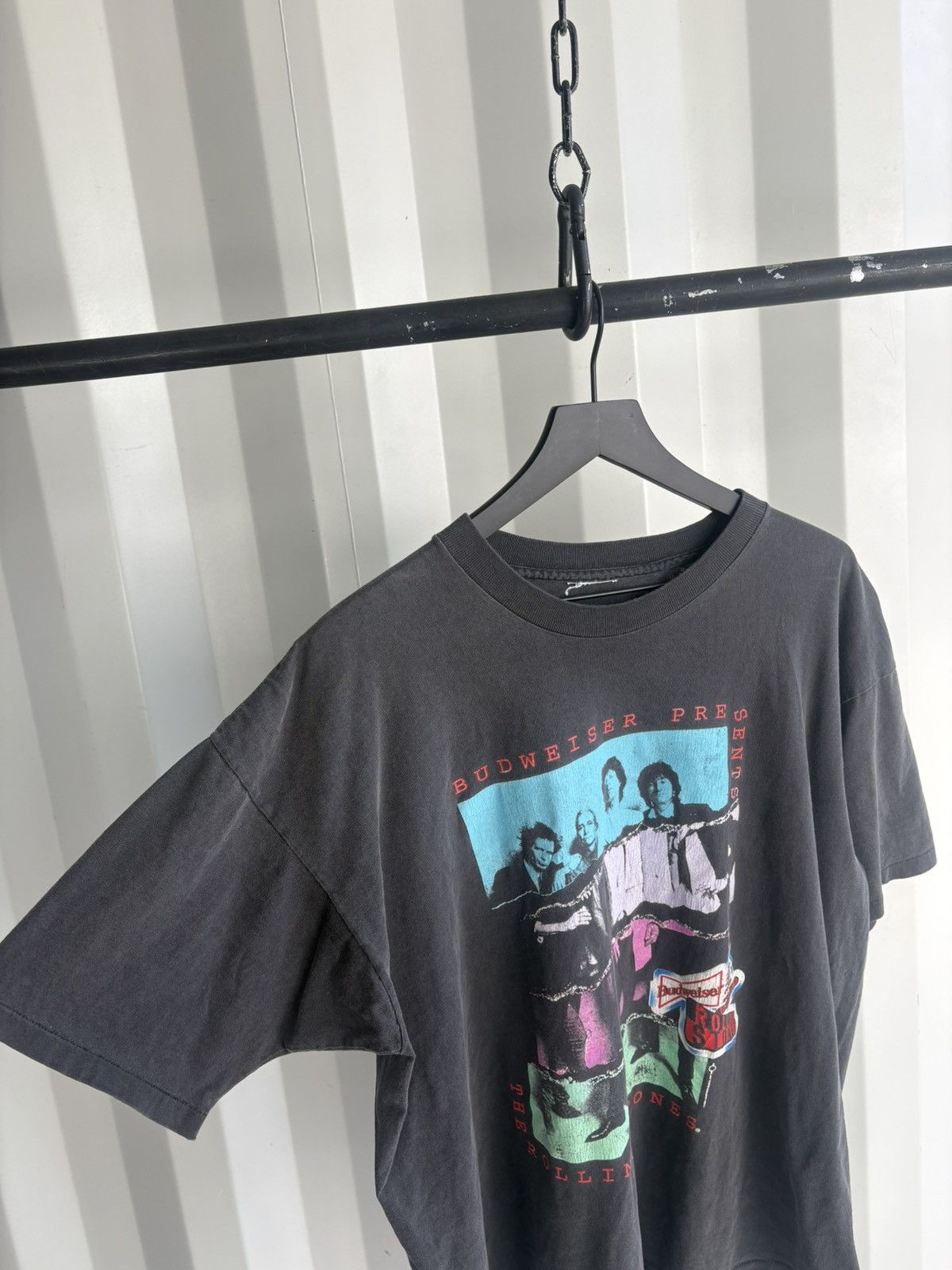 Band Tees Vintage Rolling Stones Shirt Faded Distressed GRUNGE Band Size US XL / EU 56 / 4 - 3 Thumbnail