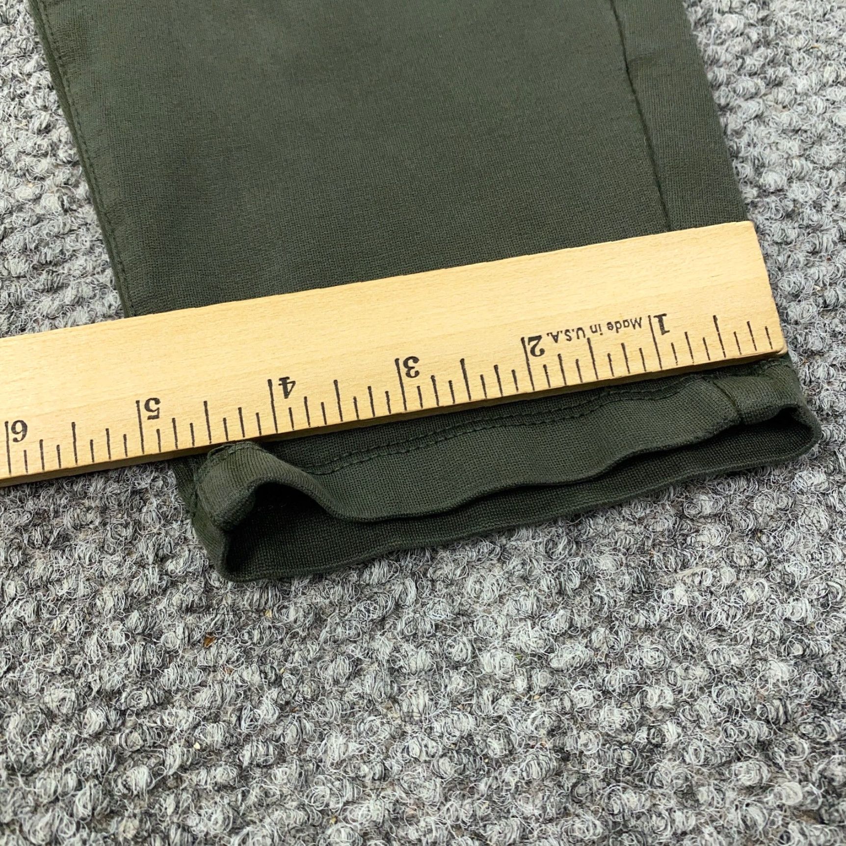 Vintage Liverpool Pants Women Size 12 Green Mid Rise Stretch Business Casual Ankle Zip Pockets Liverpool Women’s Pants 12 Green Stretch Office Workwear Size 34" / US 12 / IT 48 - 7 Thumbnail