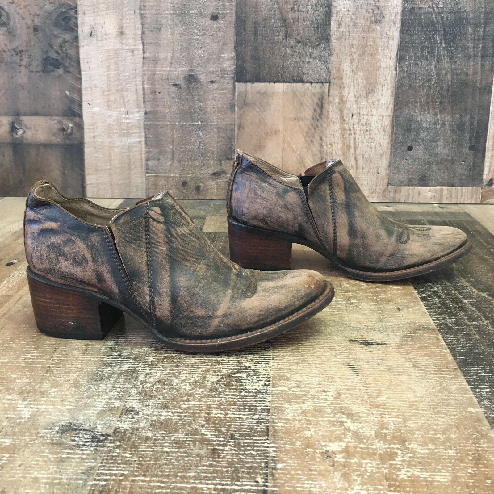 FREEBIRD Freebird By Steven Melly Brown Ankle Boots Booties Womens 7 Size US 7 / IT 37 - 9 Thumbnail