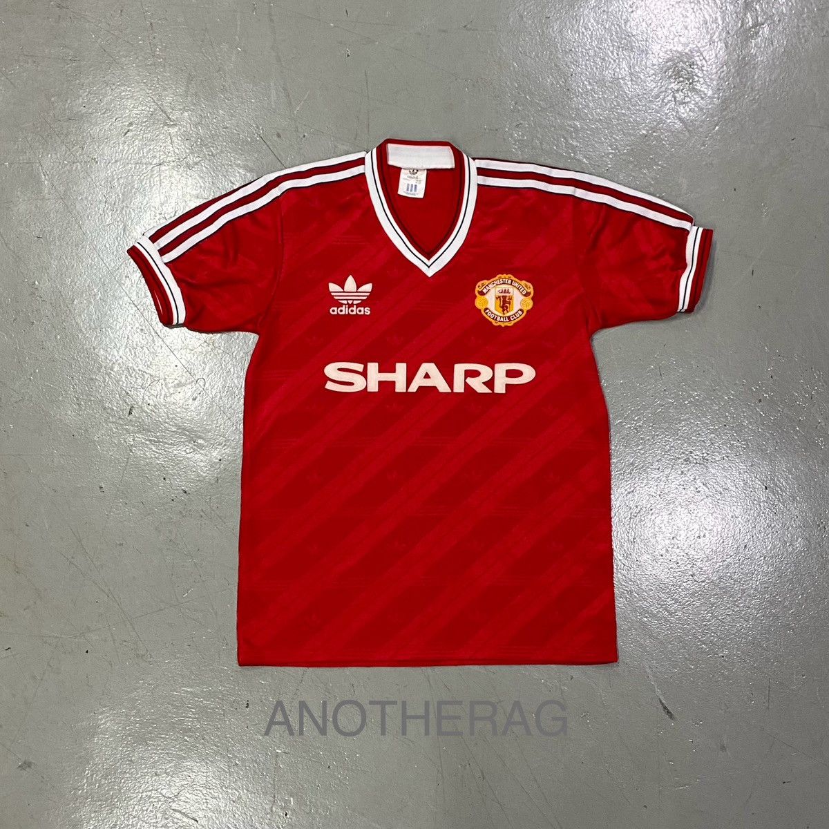 image of Manchester United x Vintage 1986-88 Mu Home Jersey in Red, Men's (Size Small)