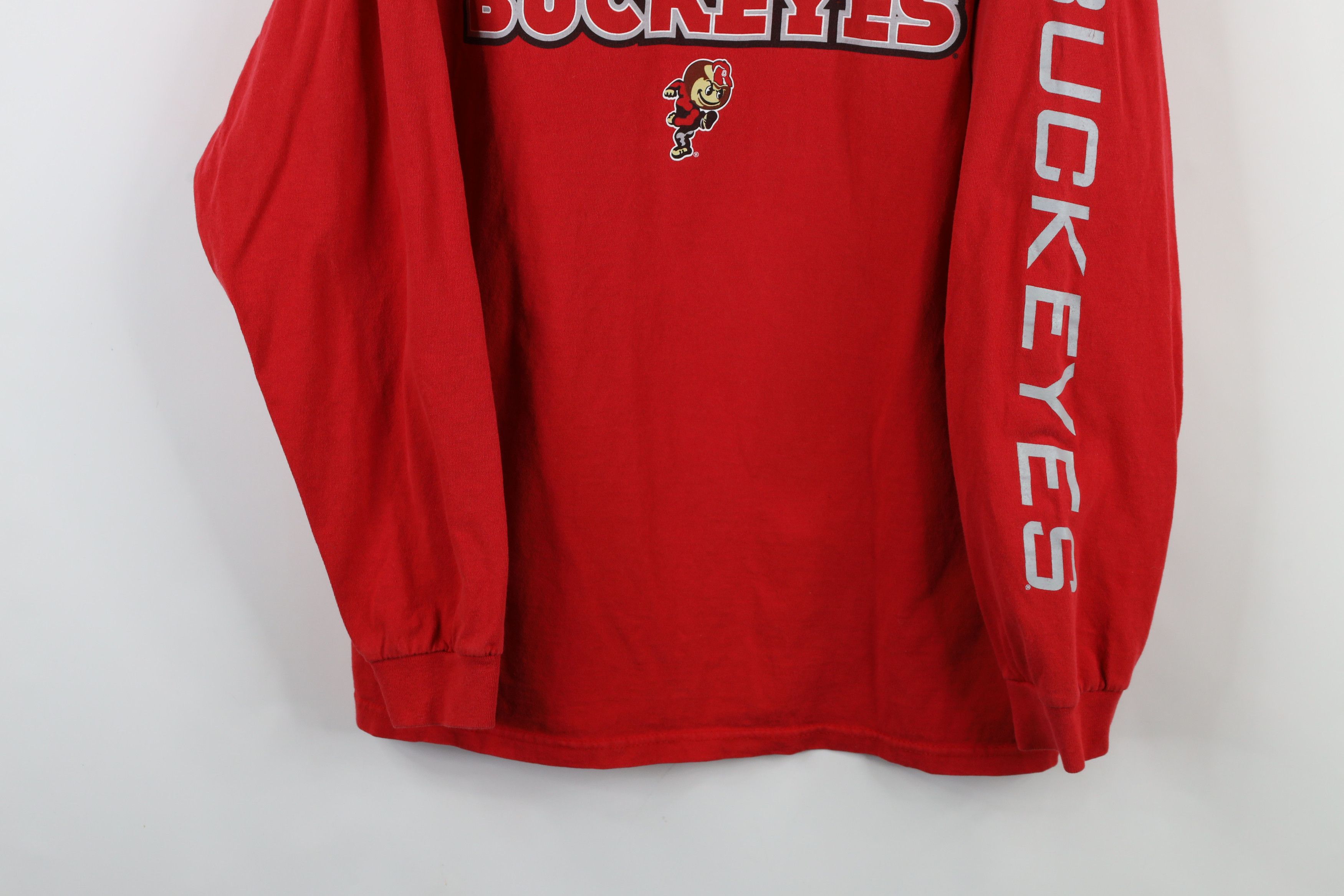 Vintage Vintage 90s Ohio State University Long Sleeve T-Shirt Red Size US L / EU 52-54 / 3 - 3 Thumbnail