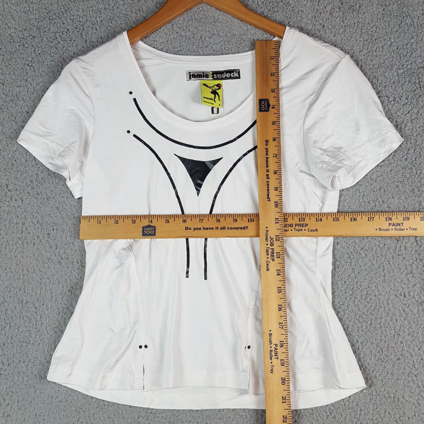 Vintage VINTAGE Y2K Preppy Stretch Tennis Top XS Breathable Short Sleeve T Shirt Jamie Sadock White Women’s Tee Size XS / US 0-2 / IT 36-38 - 5 Thumbnail