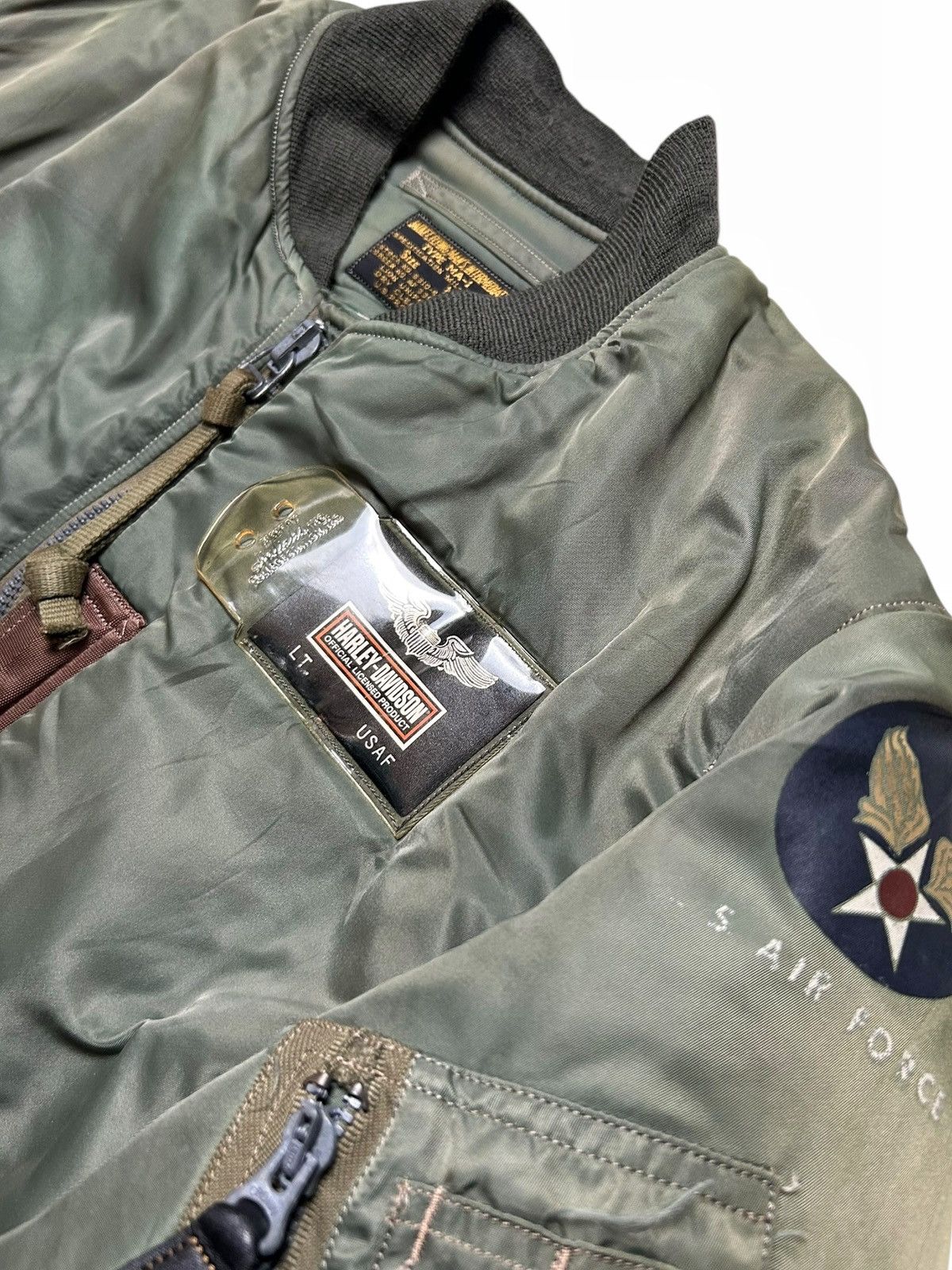 Buzz Rickson's × Toyo Enterprises Buzz Rickson’s Bomber Jacket MA-1 Usaf Harley Davidson Size US M / EU 48-50 / 2 - 15 Thumbnail