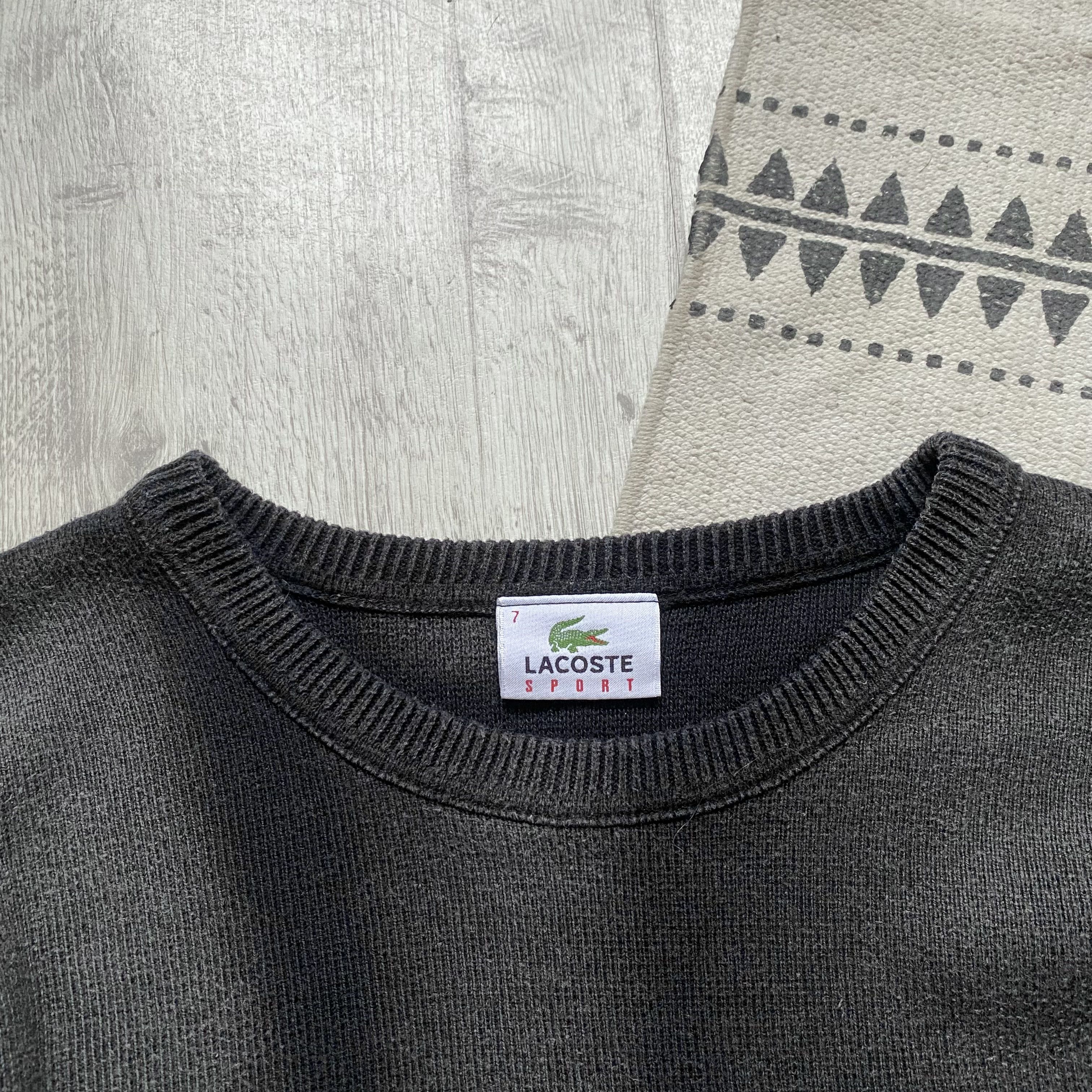 Lacoste 🐊 Vintage Faded Lacoste Knit sweater light pullover Diesel Size US M / EU 48-50 / 2 - 4 Thumbnail