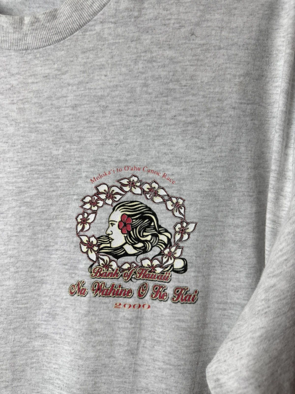 Hanes 00’s Vintage Bank Of Hawaii Surf Style T Shirt Stussy Mambo Size US L / EU 52-54 / 3 - 4 Thumbnail