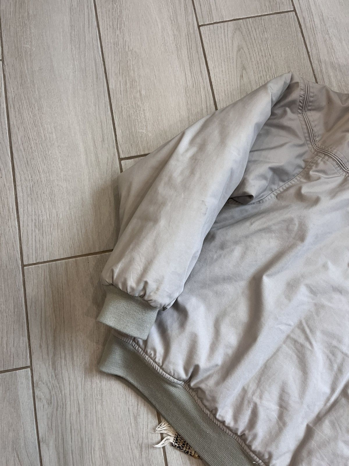 Alpha Industries × Vintage Vintage Bomber Jacket Grey Oversize Falls Creek minimalistic Size US XXL / EU 58 / 5 - 11 Thumbnail