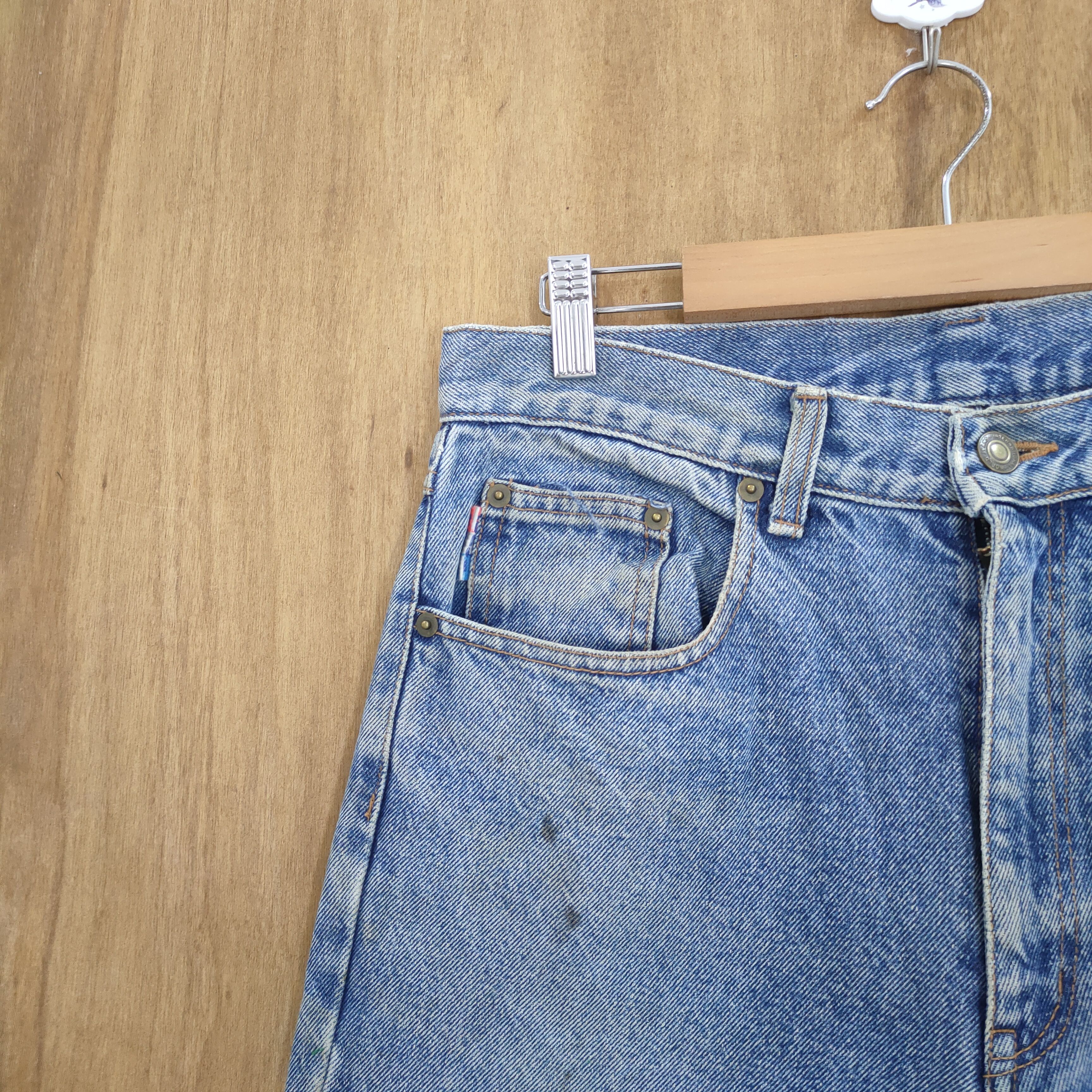 Pepsi 30×29 💥 VINTAGE PEPSI FADED DISTRESSED JEANS PANTS Size US 30 / EU 46 - 5 Thumbnail