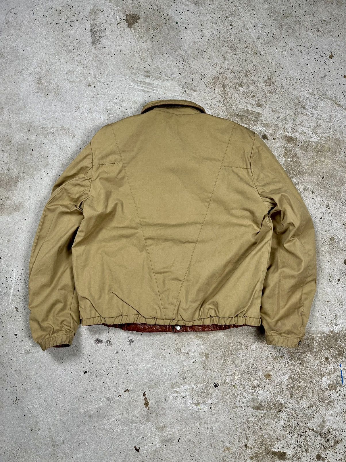 Vintage Vintage 90s Brown Leather Reversible Rare Bomber Jacket Size US L / EU 52-54 / 3 - 4 Thumbnail