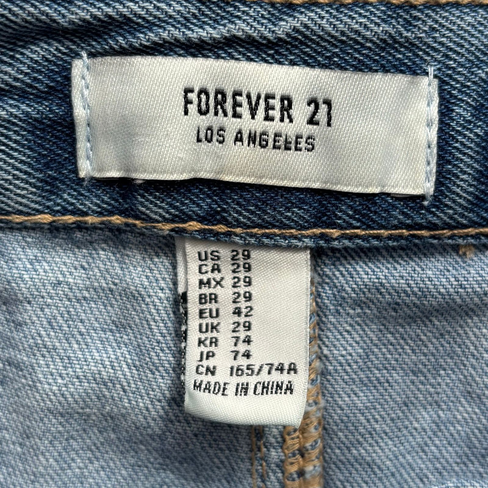 Forever 21 Forever 21 Blue Denim Button Front Mini Skirt Size 29 Size 32" / US 10 / IT 46 - 6 Thumbnail