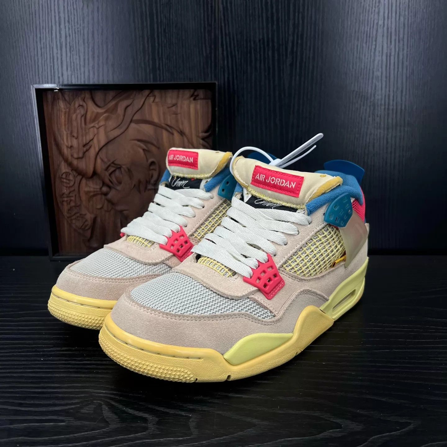 Nike Union x AJ4 Pink Size 42 Worn Stars Intact Size US 8.5 / EU 41-42 - 1 Thumbnail