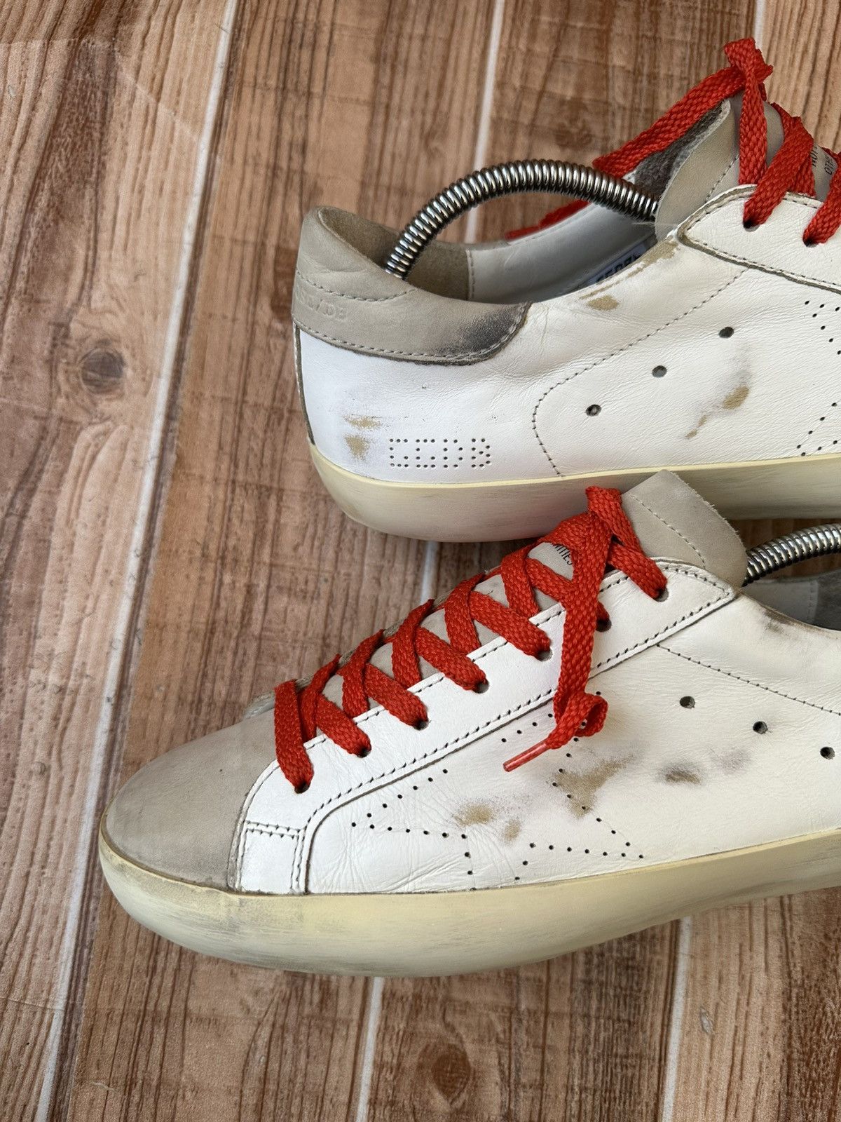 Golden Goose Golden Goose Superstar White Leather Nubuck Low Top Sneaks Size US 9 / EU 42 - 10 Thumbnail