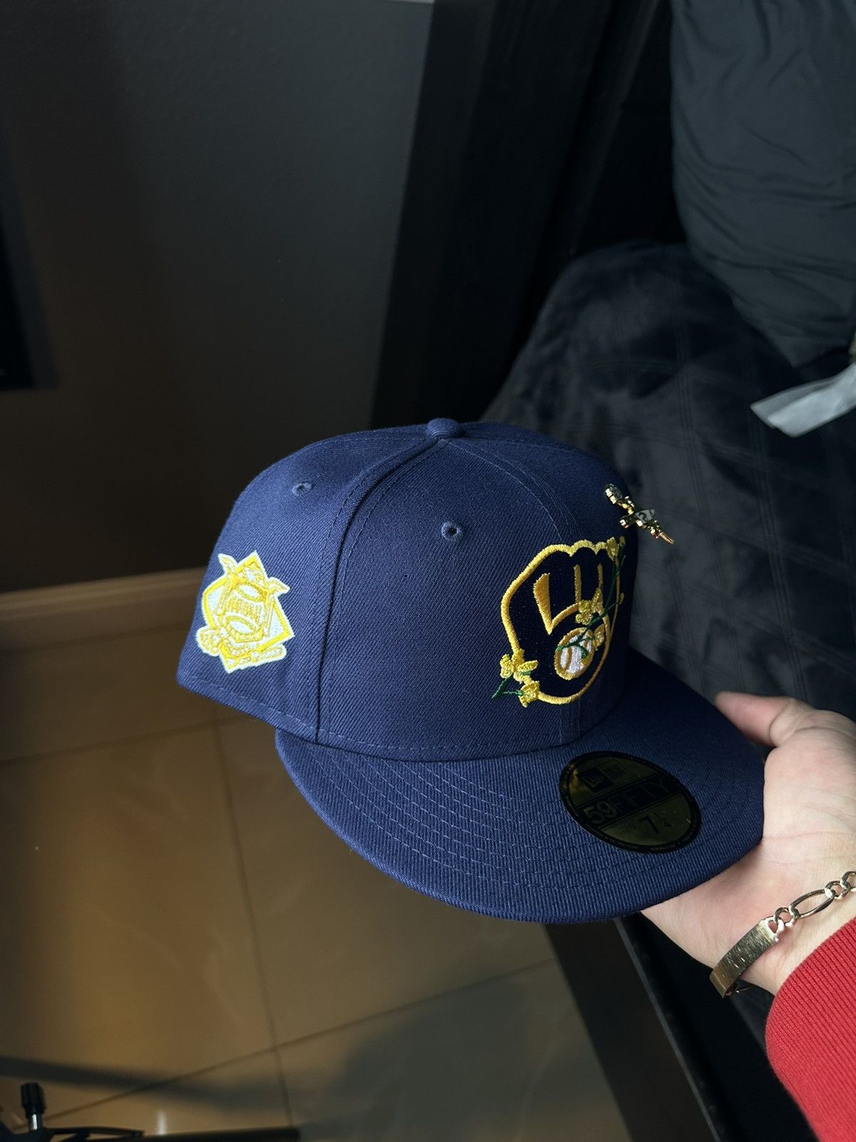 New Era Milwaukee Brewers New Era fitted cap with pin Size ONE SIZE - 2 Thumbnail
